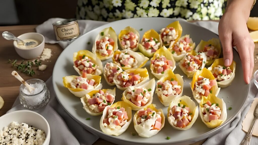 barquettes d’endive au jambon